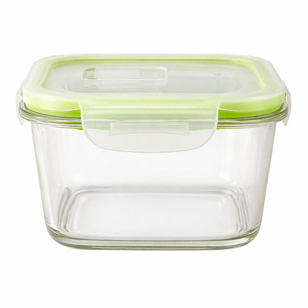 Fresh Lock Borosilicate Glass Square Container