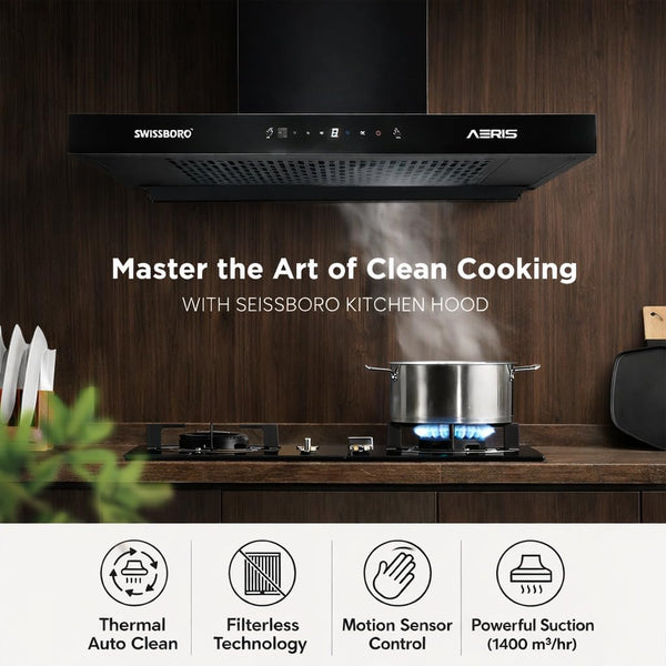 AERIS Pro T Shape Kitchen Chimney