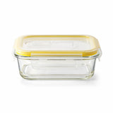 Rectangle Food Storage Container with Airtight Glass Lid