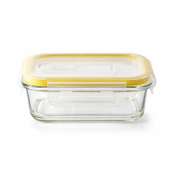 Rectangle Food Storage Container with Airtight Glass Lid