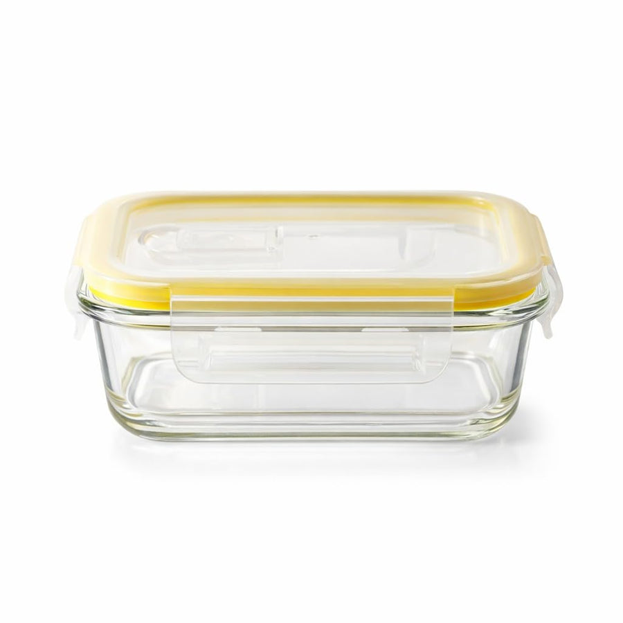 Rectangle Food Storage Container with Airtight Glass Lid