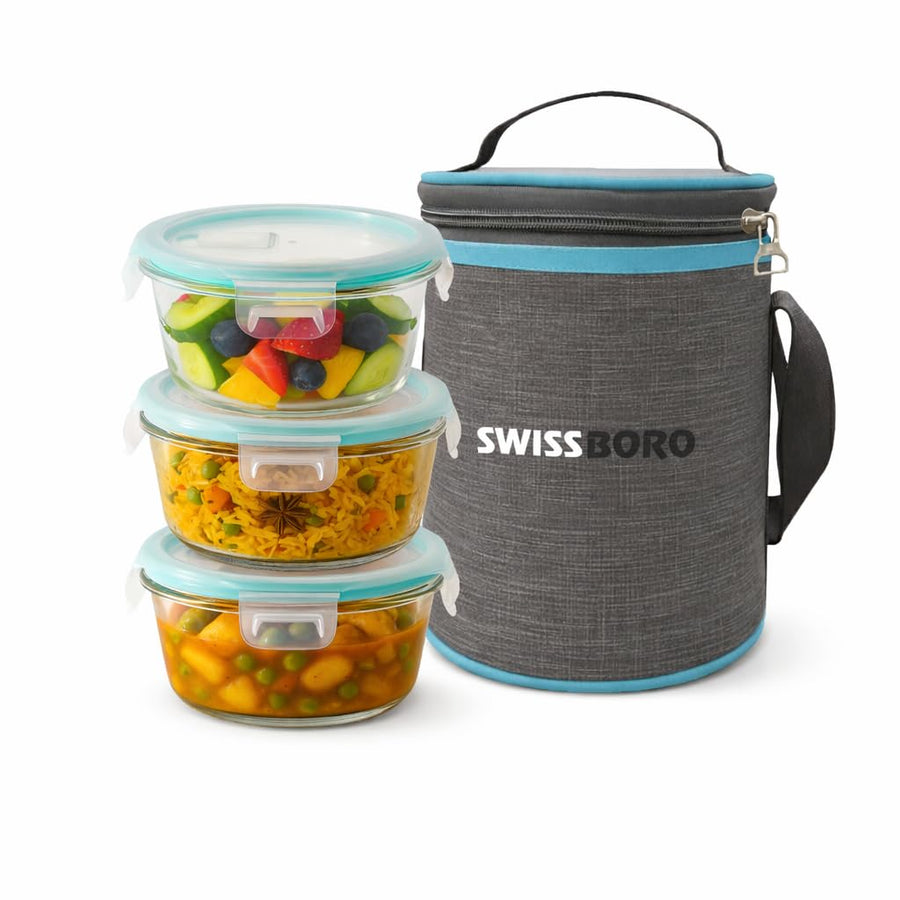 Almaty Round Lunch Box 3x 400 ml - Set of 3 pcs